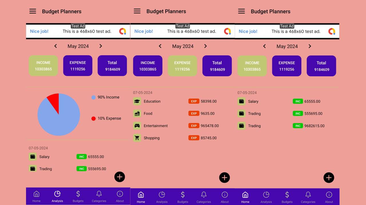 Budget Planners - Android App