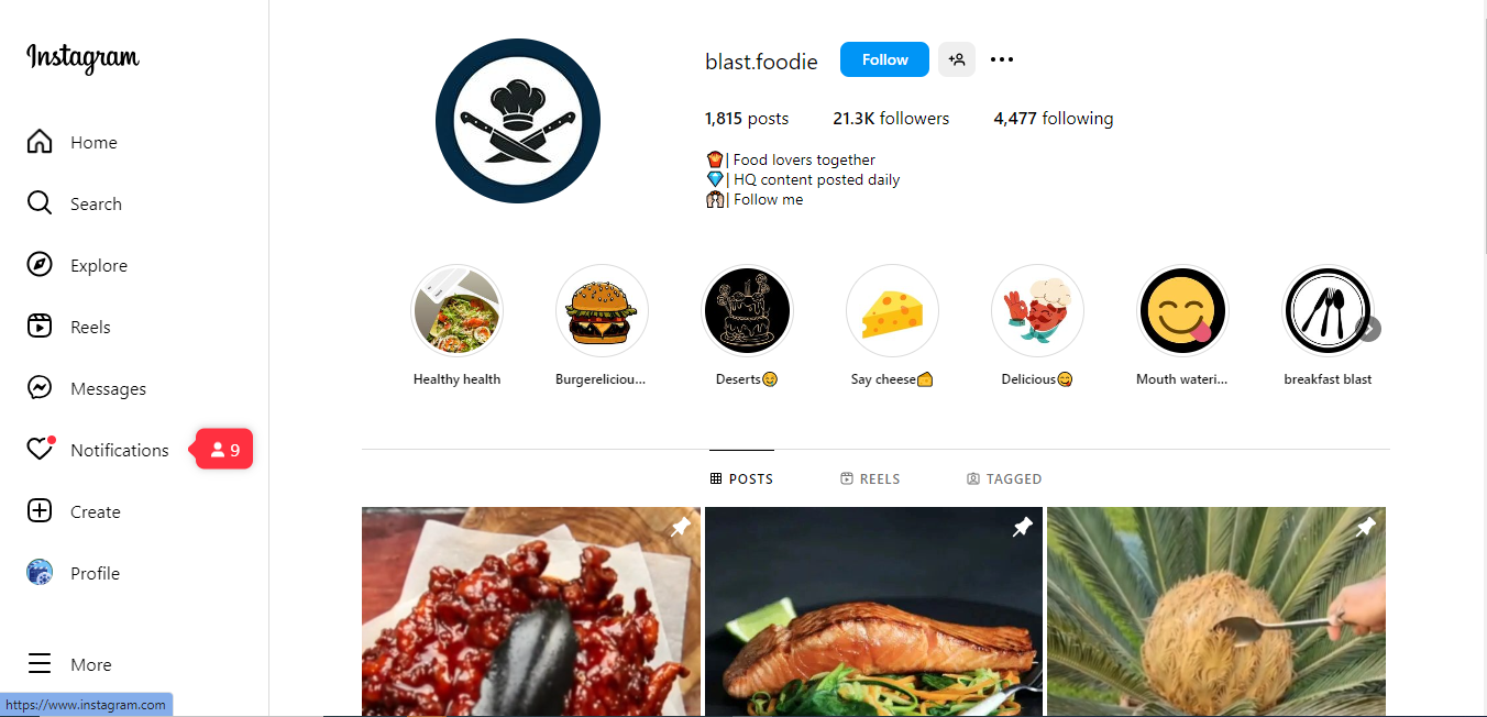 Buy Food - Instagram Account - 21.2K Followers