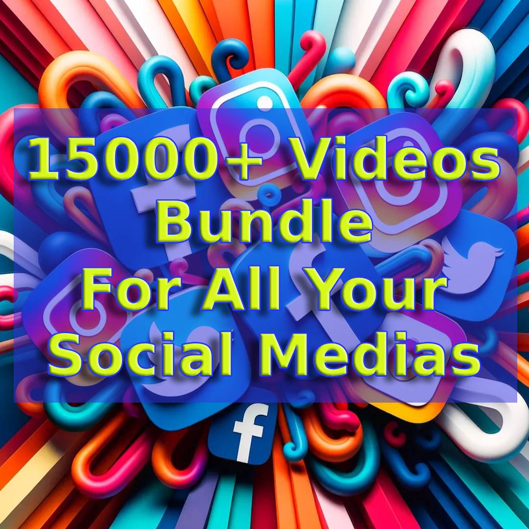 15000+ Videos Bundle - Instagram - YouTube - Facebook - Tiktok