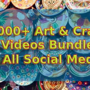 8000+ Art & Craft Videos Bundle - Instagram - YouTube - Facebook - Tiktok