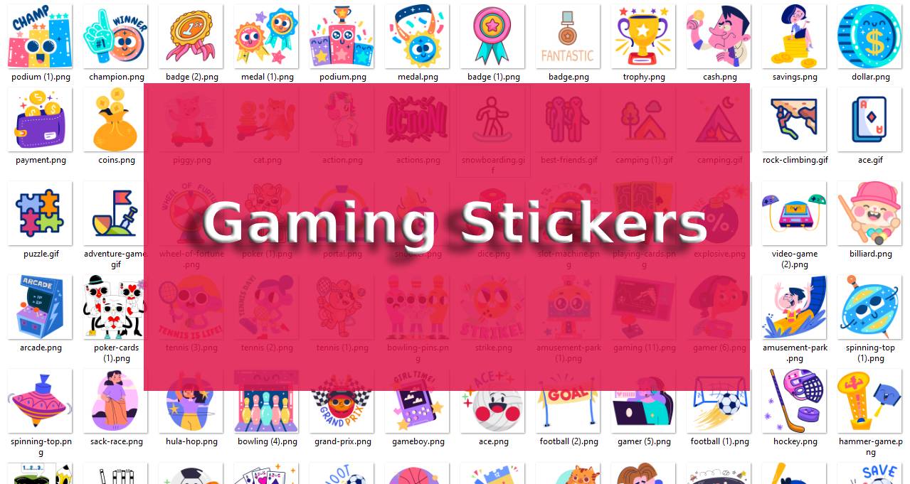 200+ Gaming Stickers For Whatsapp Download